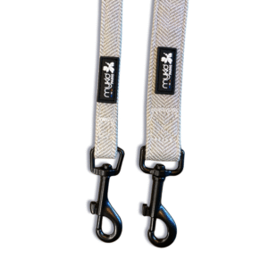 laisse en tweed sable cendré Collection Marcel pour chien – Mykid Paris