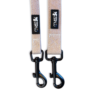 Laisse en tweed rose pour chien Mykid Paris – élégant et tendance