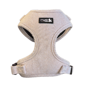 Harnais de luxe rose poudré pour chien – Mykid Paris Collection Colette